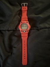 🔥🚨Vintage Casio G-SHOCK G7900A4 Wrist Watch Men Rescue Red Needs Battery.
