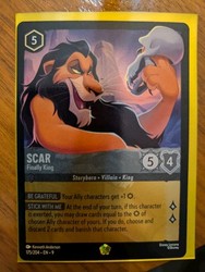 Disney Lorcana Scar - Finally King 175/204 Fabled Cold Foil Legendary