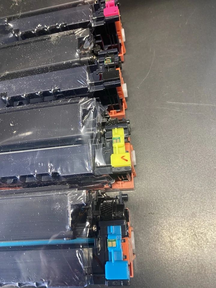 Paquete de 4 tóneres compatibles con chip 206A para HP LaserJet MFP M282nw M255dw M283cdw Foto 4 de 4