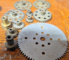 11 PC A C Gilbert Erector SET WHITE TRUCK SET WORM/GEARS