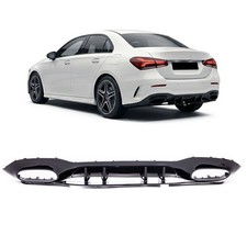 Heckdiffusor Schwarz Hochglanz passend für Mercedes A-Klasse V177 Limousine ab 2 Heckdiffusor Schwarz Hochglanz passend für Mercedes A-Klasse V177 Limousine ab 2