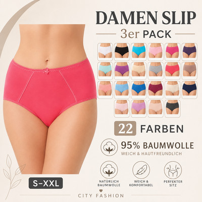 The Bakis Womens Briefs S-3XL 22 ver. Colours, 3 or 6 pack, size 40/42 - 56/58