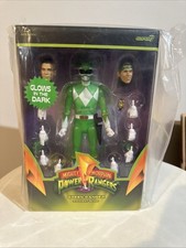 Super7 ULTIMATES  Mighty Morphin Power Rangers Green Ranger  Glow  - 7  Power...