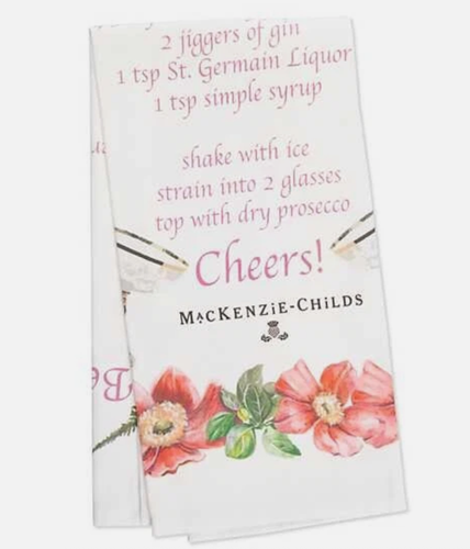MACKENZIE CHILDS Berries & Bubbles Dish TOWEL 18"x26" 100% Cotton BRAND NEW - Imagen 2 de 3