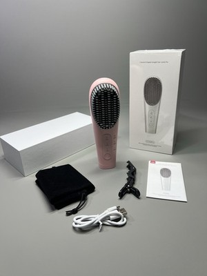 Akku Heißbürste Kamm Haar Locken Glätteisen Breite Zähne Reisefertig 230C