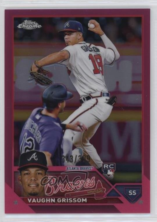 2023 Topps Chrome Magenta Refractor 343/399 Vaughn Grissom #48 1a99