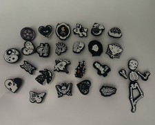 Lot of 27 Gothic Croc Charms Jibbitz NEW FREE SHIPPING 