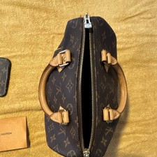 Louis Vuitton Monogram Satchel Bag with Strap  Key Chain, Brown, Top Handle