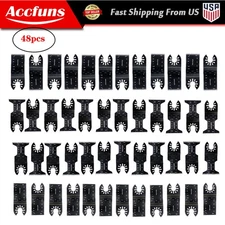 48 Pc Oscillating Multi Tool Saw Blade For Fein Multimaster Dremel Makita