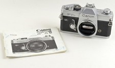 Canon FTb 35mm SLR Film Camera Body w/Instructions - Tested / working