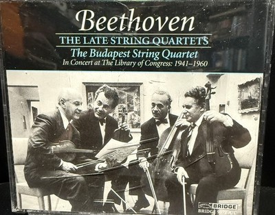Beethoven: The Late String Quartets, Budapest String Quartet Concert (CD,3 Disc)