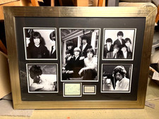 Rolling Stones Autographs display inc the late Brian Jones - COA