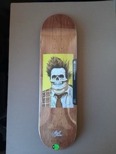 Signed Sean Cliver X Girl Skateboard McCrank Skull of Fame Deck Chris Farley