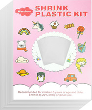 72 Pcs Shrink Plastic Sheets, Shrink Art Paper Shrink Film Sheets Frosted Ruff N