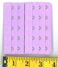 2 bra band extenders 5 hooks Lavender join between bra band ends B6-C3