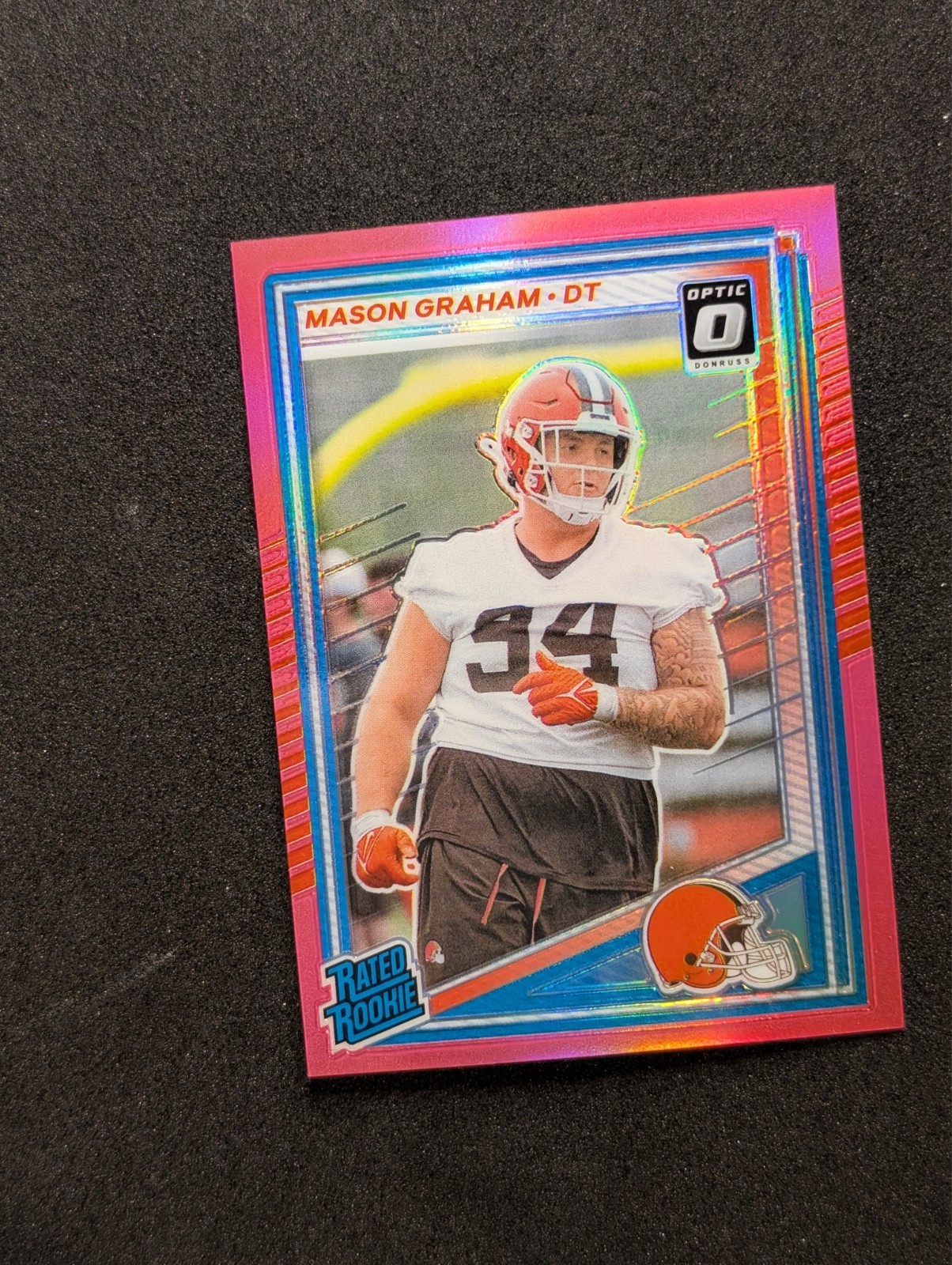 2025 Panini Donruss Mason Graham #340 Optic Preview Pink Prizm (RC)