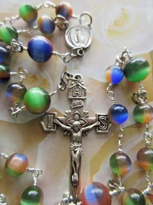 Child's Short Rosary Blest 925 Sterling Silver