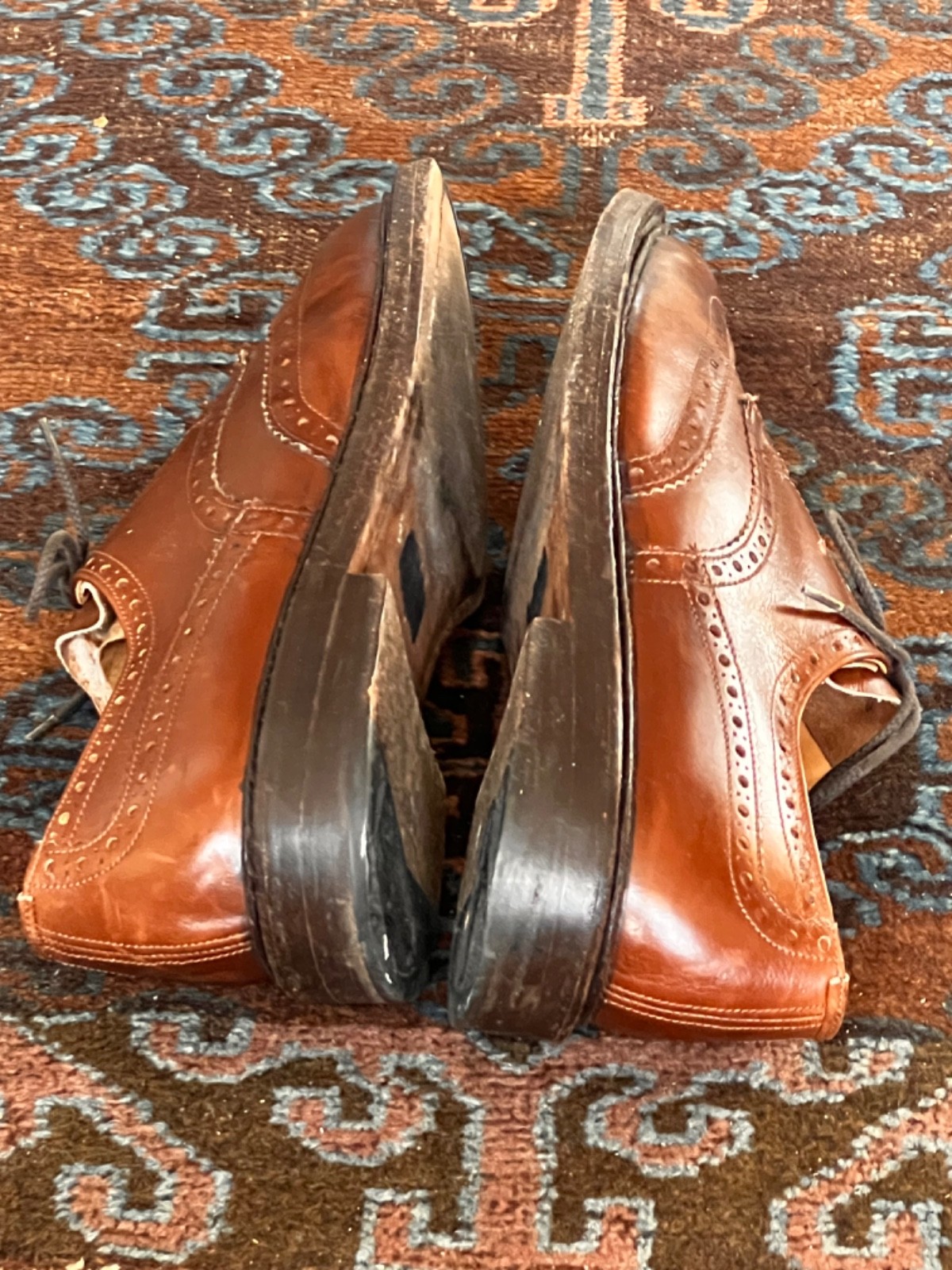 Benchmade TRICKERS Wingtip BOURBON Brogues Sz10.5… - image 12