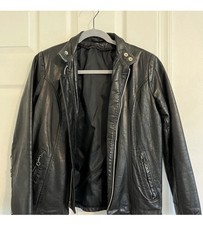 Vintage Women  s Small/xsmall Leather Jacket 80s