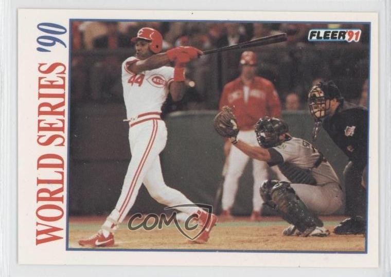 1991 Fleer World Series Eric Davis #1 0h1