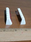 LEGO Soccer Set 3409 Parts Lot of 2 White Windscreen 2 x 6 x 2 w Logos  — photo 4