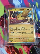 Pokémon Destined Rivals #70/182 Team Rocket's Zapdos Rare Holo