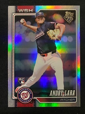 2026 Topps Series 1 #36 - Andry Lara RC Rainbow Foil Parallel - Nationals