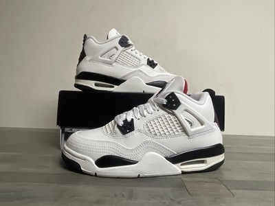 Nike Air Jordan 4 Retro 'Flight Club' Sail/Black/Red  IM4026-100 GS Size 5.5Y
