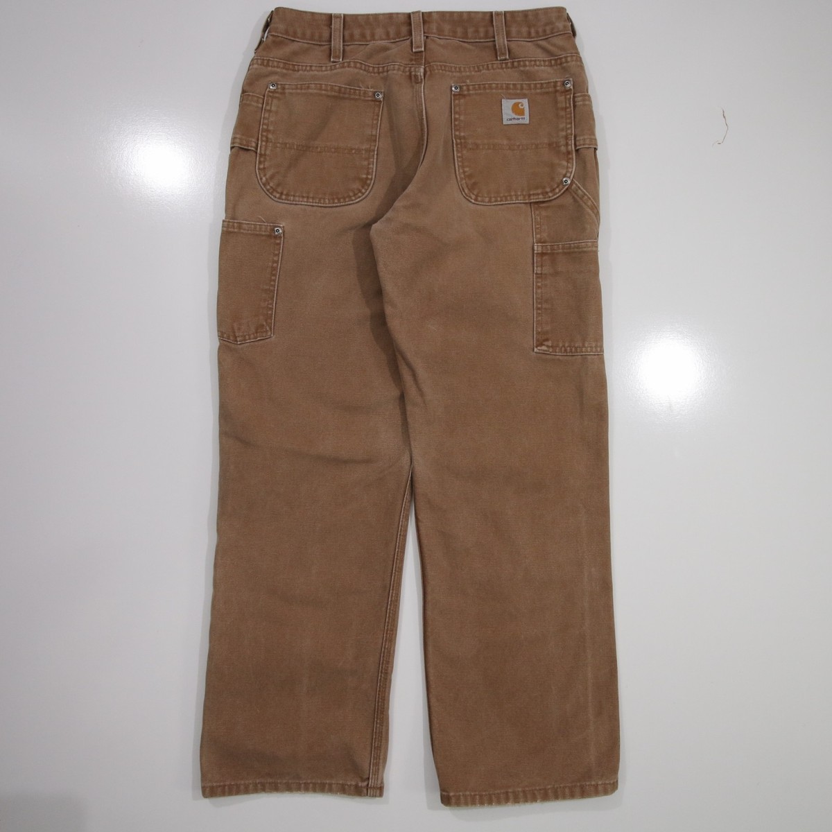 Carhartt WB136 BRN Double Knee Work Pants Women's 8x30 (Fits 30x29
