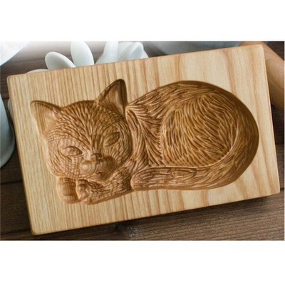 The Animal Pattern Cookie Mold Kitchen Carving Gingerbread Wooden Molds