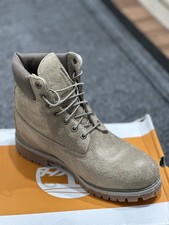 Timberland men 6 Inch Premium Waterproof  Beige Boots UK  size 12/47.5  
