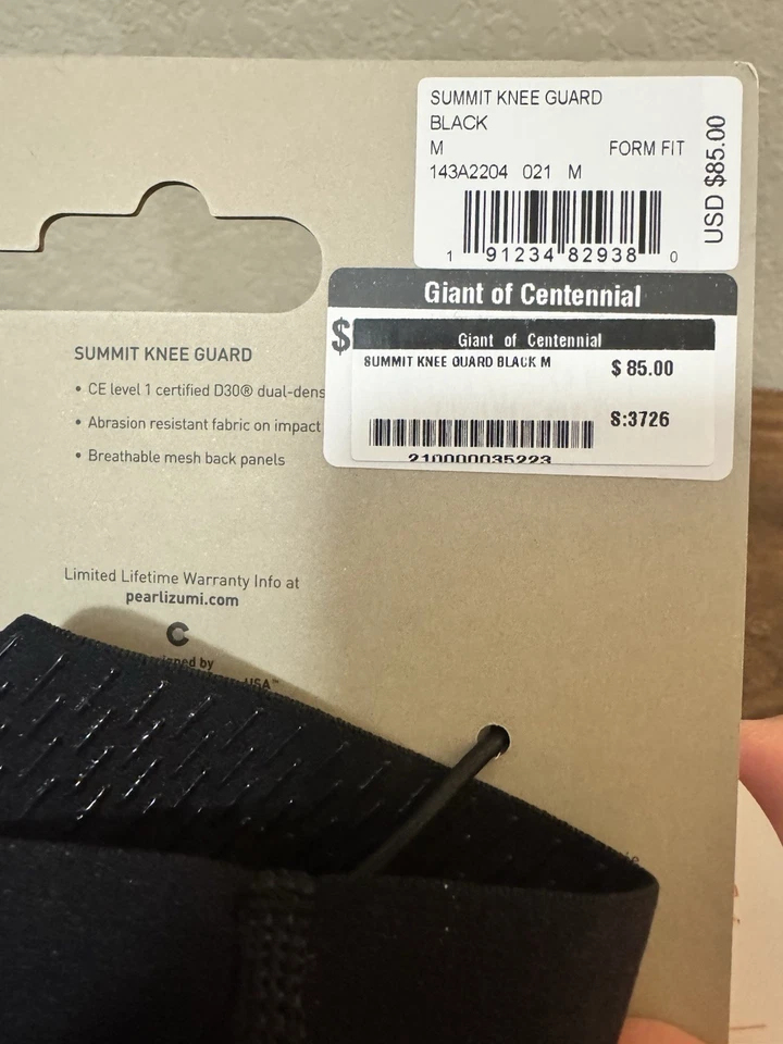 Rodilleras Pearl Izumi Elevate D30 para bicicleta de montaña negras medianas - totalmente nuevas Foto 2 de 4