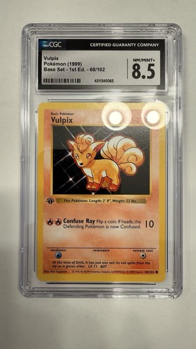 Vulpix (1st Edition) graded CGC 8.5 for sale on eBay