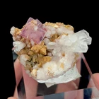 50g Natural Purple Fluorite and Calcite Mineral Specimen/Daye,Hubei Healing Gift