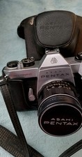 Vintage ASAHI PENTAX Spotmatic SP II film Camera With Original Case JAPAN MADE