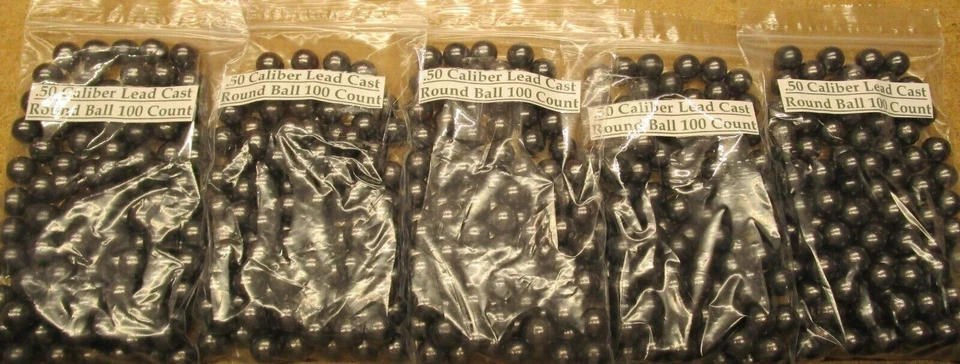 Bolas redondas de chumbo fundido 0,495 diâmetro 178 grãos cada 100 por pedido - Imagem 2 de 3