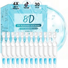 4 Hyaluronic Acid Serum for Face, 8D Hyaluronic Acid Ultra Hydrating Anti-Ag...