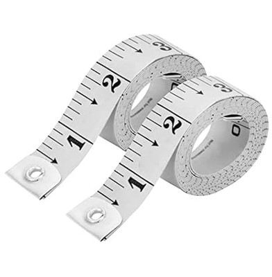 Flexible Soft Tape Measure 150cm/60in - Dual Scale Metric & Standard - 2 Pack