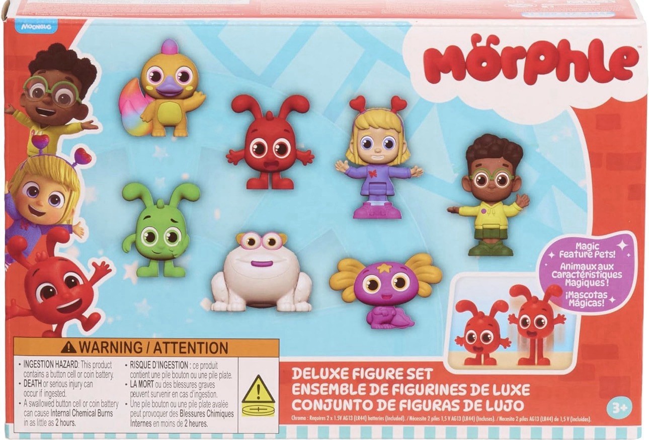 JUEGO DE FIGURAS MORPHLE DELUXE Magic pets Mila Jordie Animi Chroma Gobblefrog Orphle