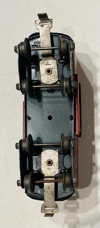 Marx 59 U.P. Stock Car with Slotted Sides - 6”/ 8 Wheel / Tab And Slot Couplers - Image 4 of 4