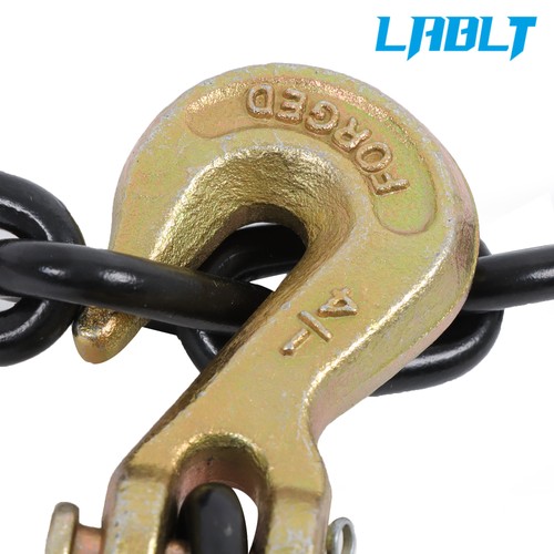 LABLT G80 Catena per Raccoglitore di Trasporto 1/4 di Pollice × 14 Ft | Catena con Ganci per Maniglione - Foto 11 di 12