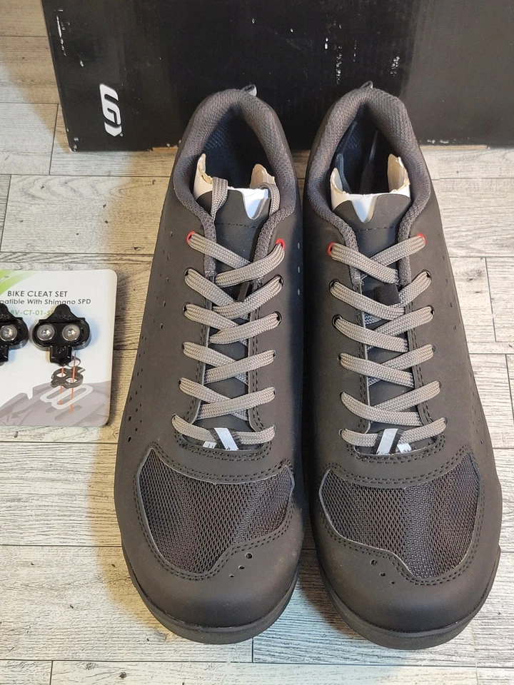 NUEVO EN CAJA Louis Garneau Para hombres Cobalto Boa Zapatos de Bicicleta, Urbanos, EE. UU. (9.5) con Tacos Extra Foto 2 de 4