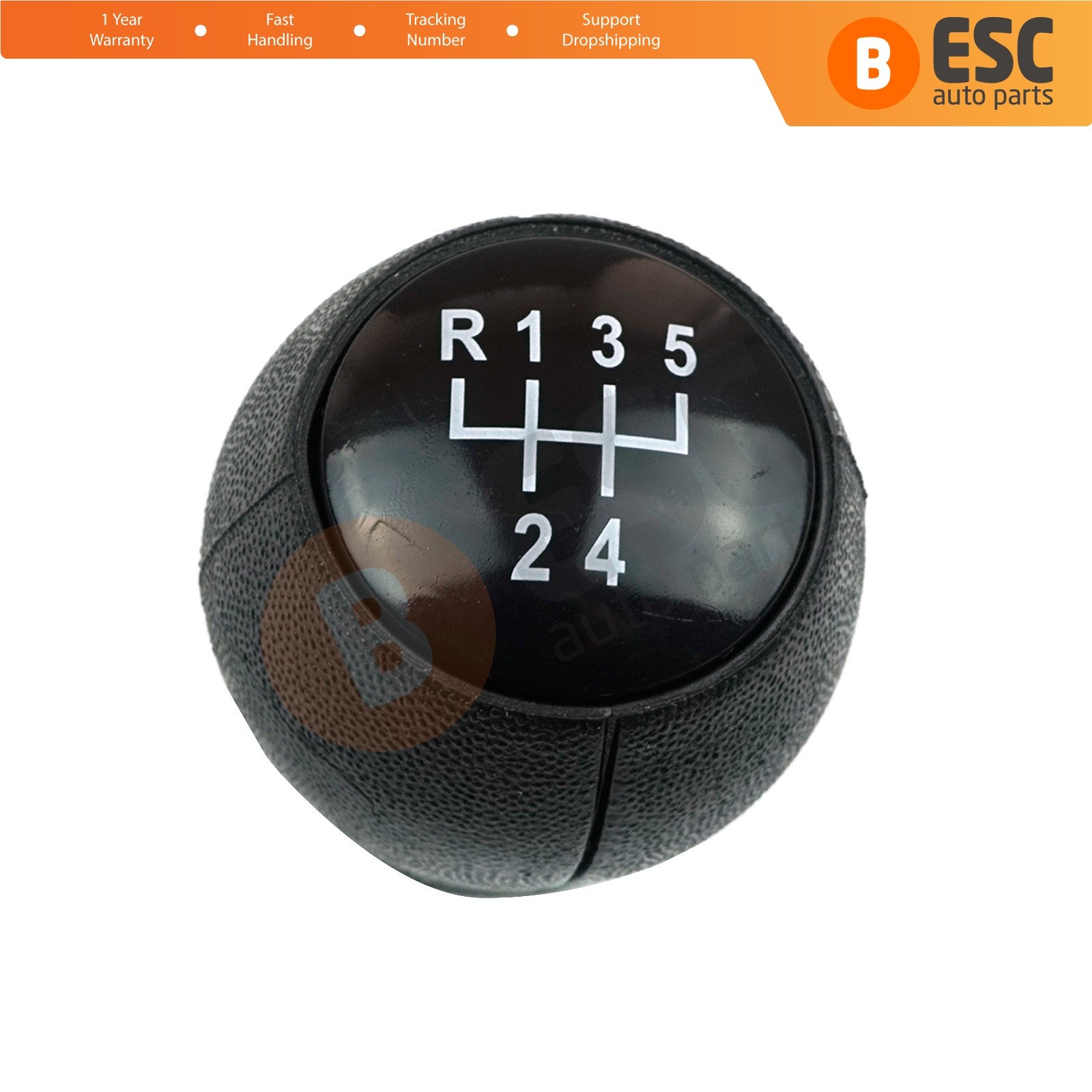 5-Speed Gear Shift Knob Black For Vauxhall Opel Astra Corsa Vectra Tigra 5738741