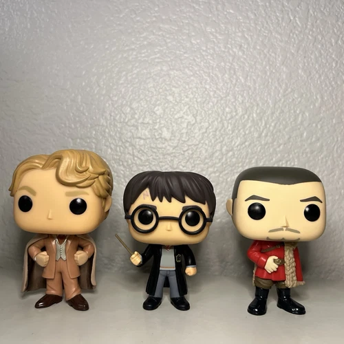 Funko Pop! Lot HARRY POTTER #01 GILDEROY LOCKHART #59 VIKTOR KRUM #89 Yule Ball