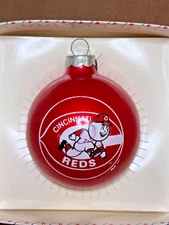 Vintage 1990 Topperscot CINCINNATI REDS MLB Ornament ~ Sports Collectors Series