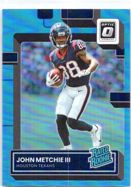 2022 Donruss Optic #217 John Metchie III Aqua #/299