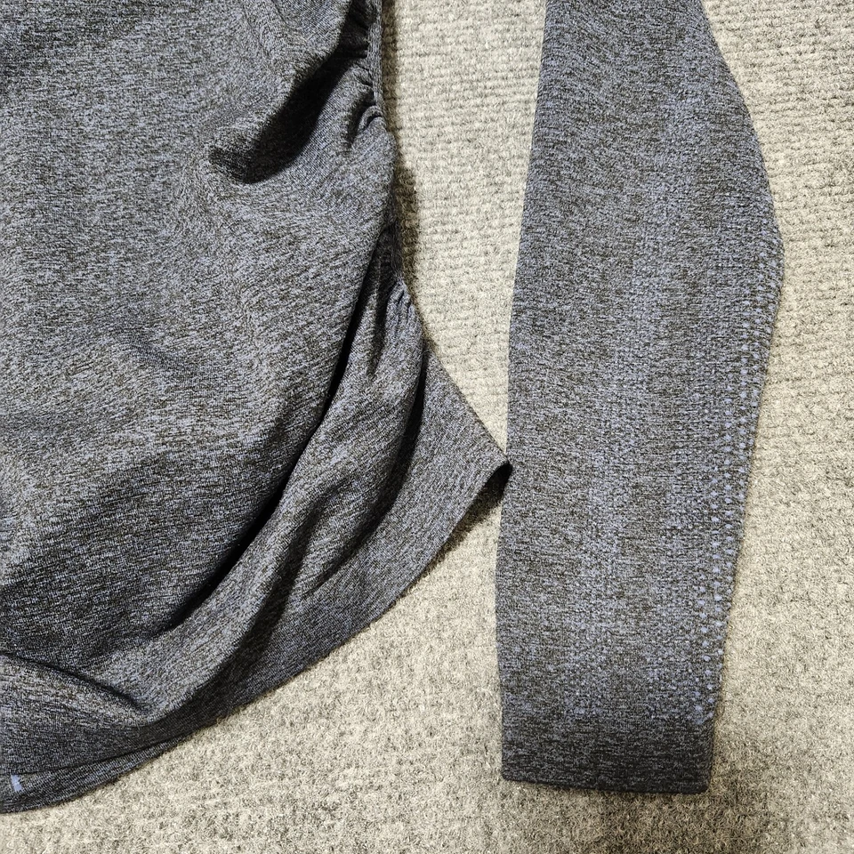 Figs Maternity Seamless Shirt Womens XS Heathered Blue Long Sleeve Underscrub - Image 2 of 4