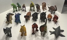 Medium/Large Dinosaur Figures Lot Of 19 Mixed Brands Various Types Colors Poses