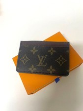 Louis Vuitton porta carte in tela con monogramma rovescio