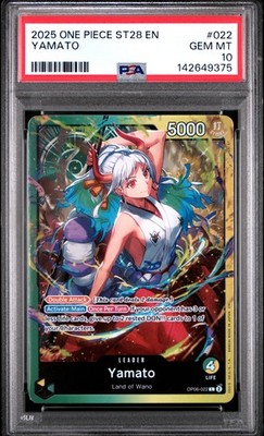PSA 10 GEM MINT Yamato OP06-022 One Piece Starter Deck St28-Green